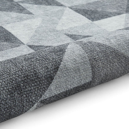 Coral H1057 Grey Modern Washable Rug
