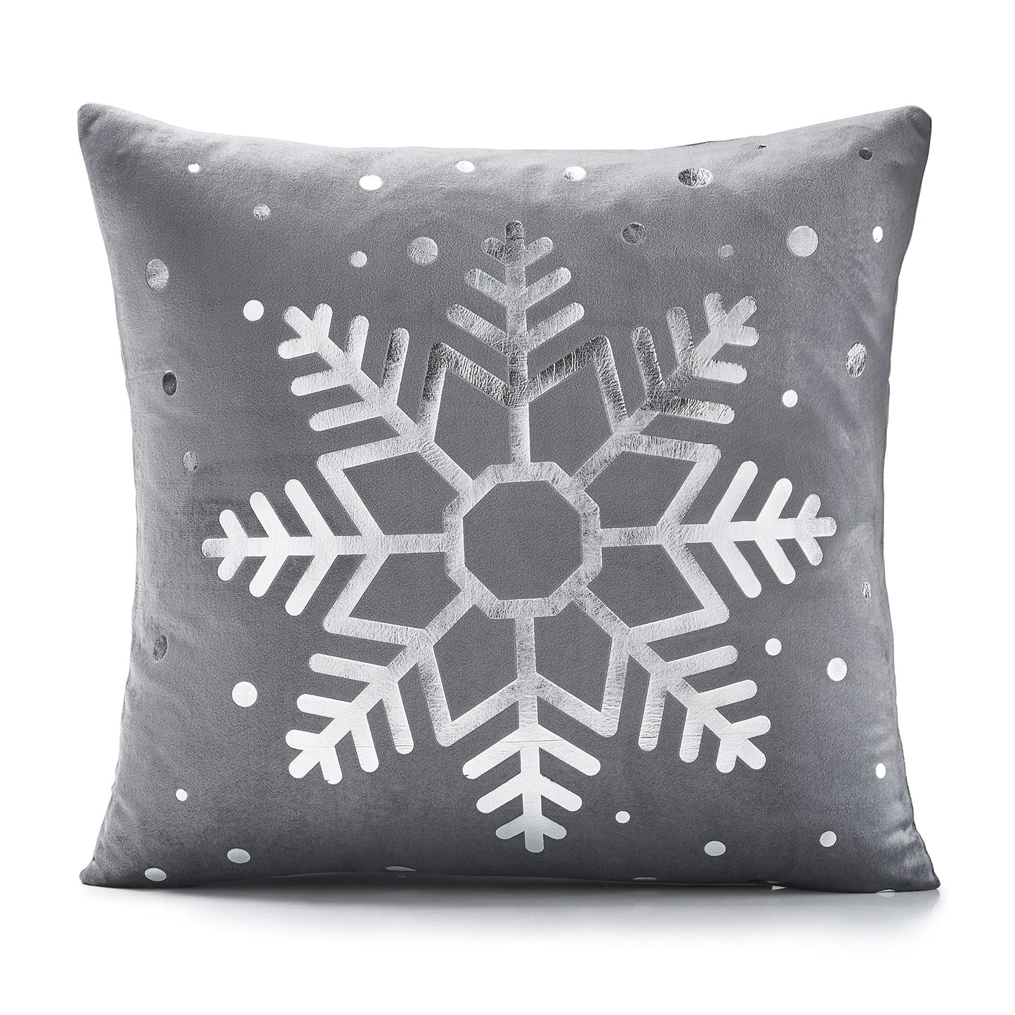 Christmas Velvet Supersoft Snowflake Cushion Cover