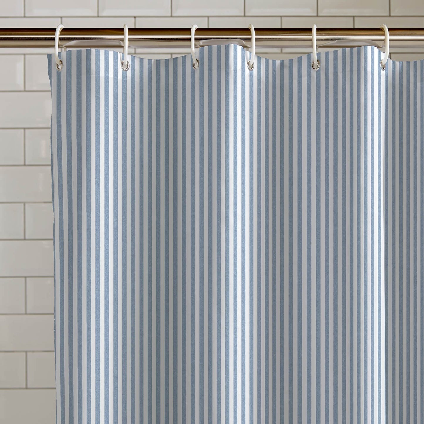 Timeless Stripe 180x180cm Shower Curtain Blue