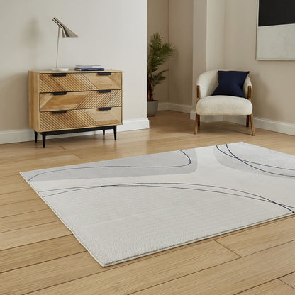 Apollo E9974 Grey/Blue Modern Abstract Rug