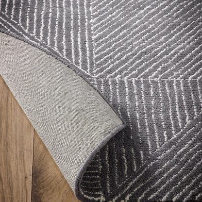 Origins Geometric Charcoal Rug