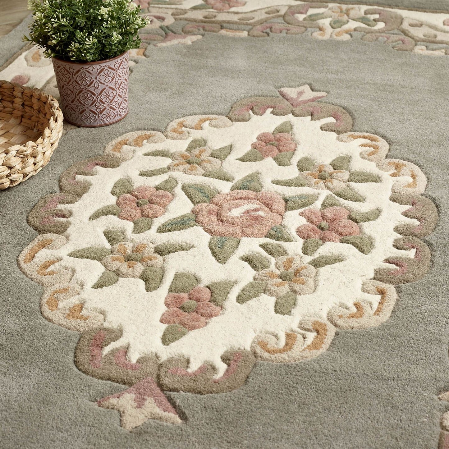 Shensi Grey Modern Rugs