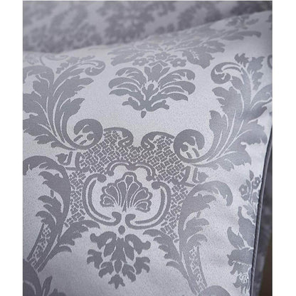 Damask Jacquard Silver Duvet Set