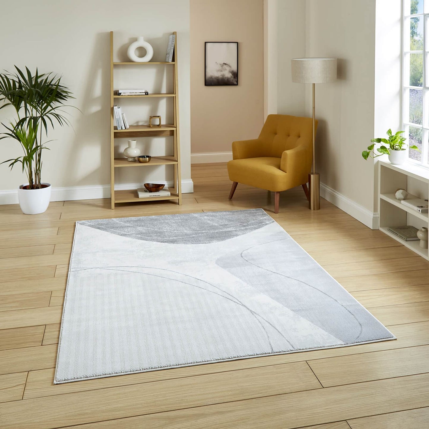 Apollo E9974 Grey/Silver Modern Abstract Rug