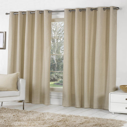 Sorbonne Natural Eyelet Curtains