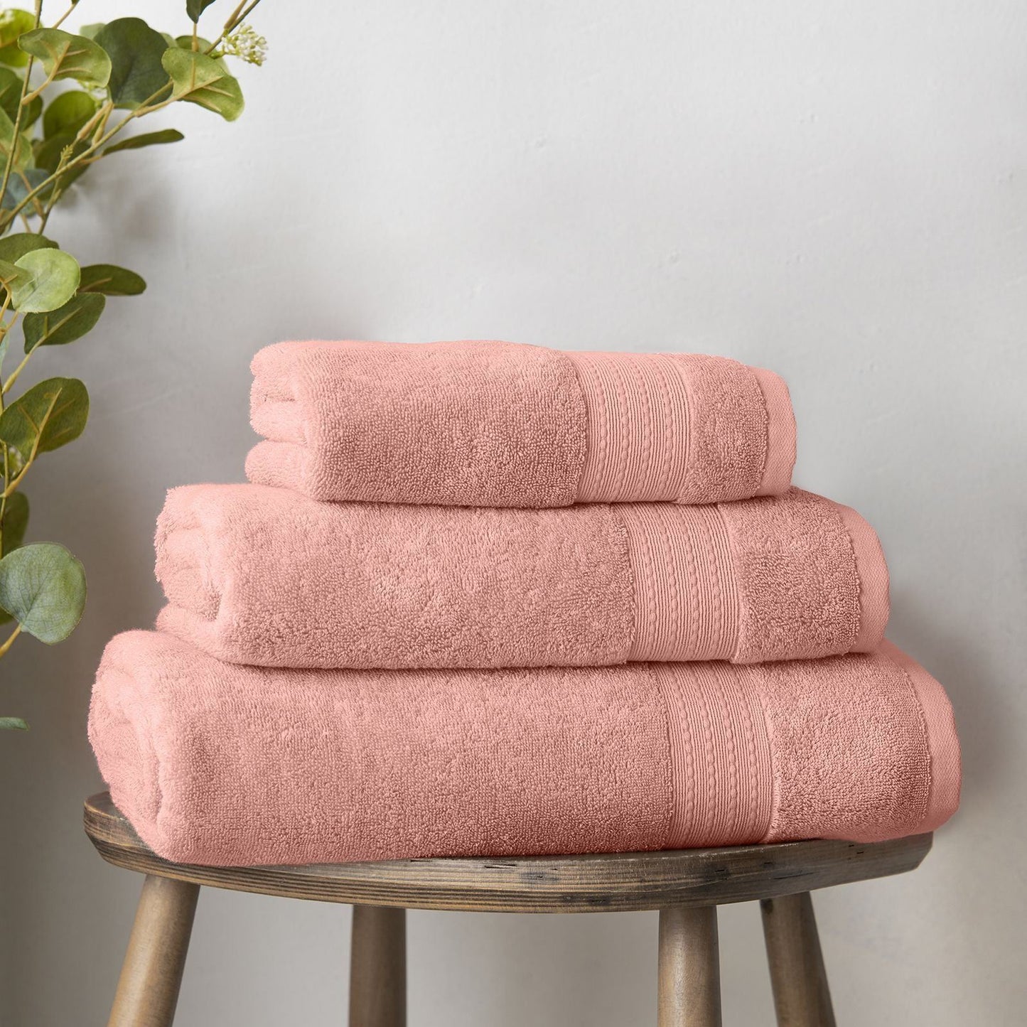 Bianca Supima Cotton Pink Towel and Sheet