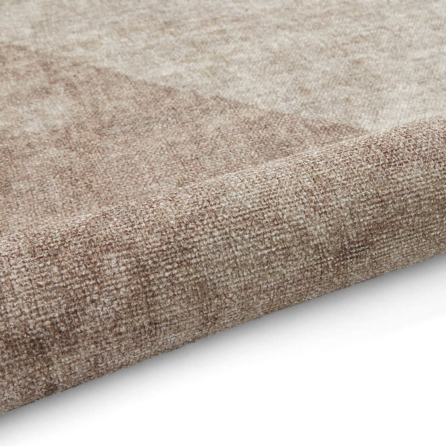 Whisper H1065 Beige/Brown Modern Washable Rug
