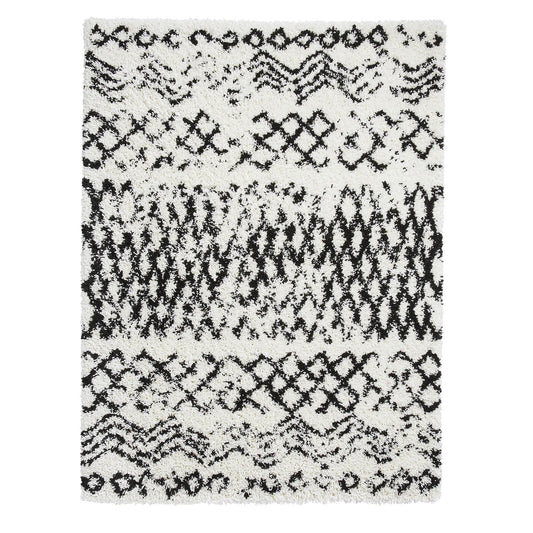 Scandi Berber G271 White/Black Modern Rug