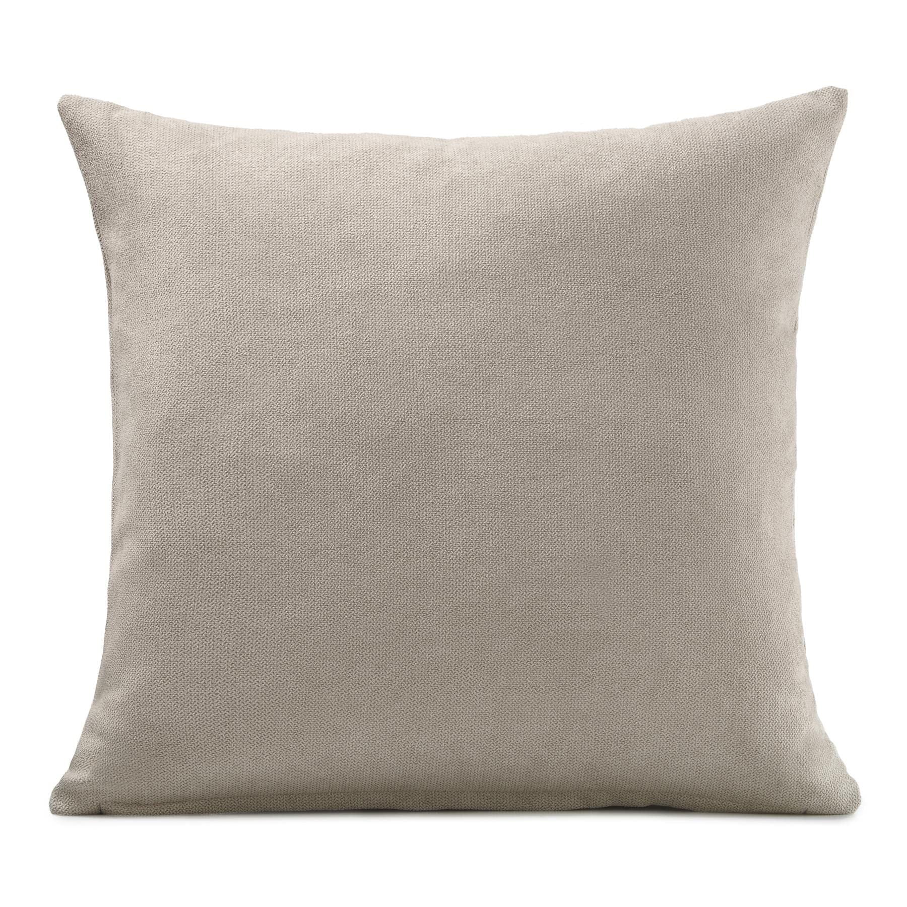 Velvet Chenille Taupe Cushion Cover