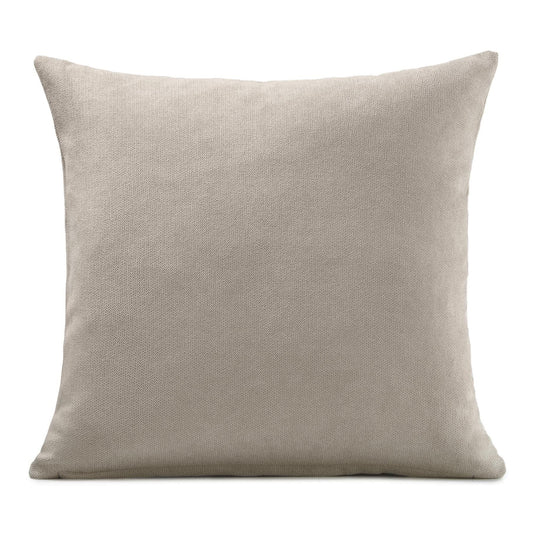 Velvet Chenille Taupe Cushion Cover