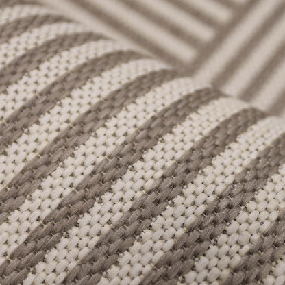 County Multi Stripe Natural Geo Rug
