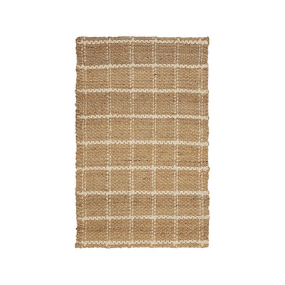 Jute Check Natural Rug