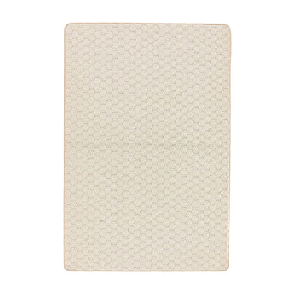 My Mat Sculptured Washable Honeycomb Ivory Rug