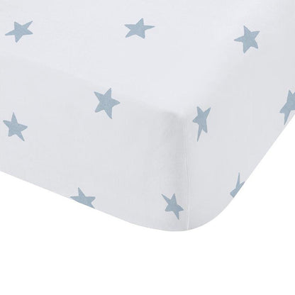 Bianca Mini Star & Stripes Blue Fitted Sheet