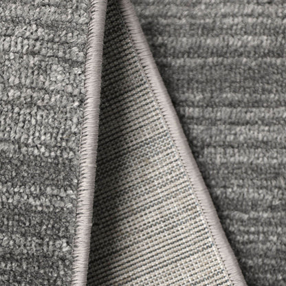 Arlo Textured Grey Semi Plain Rug