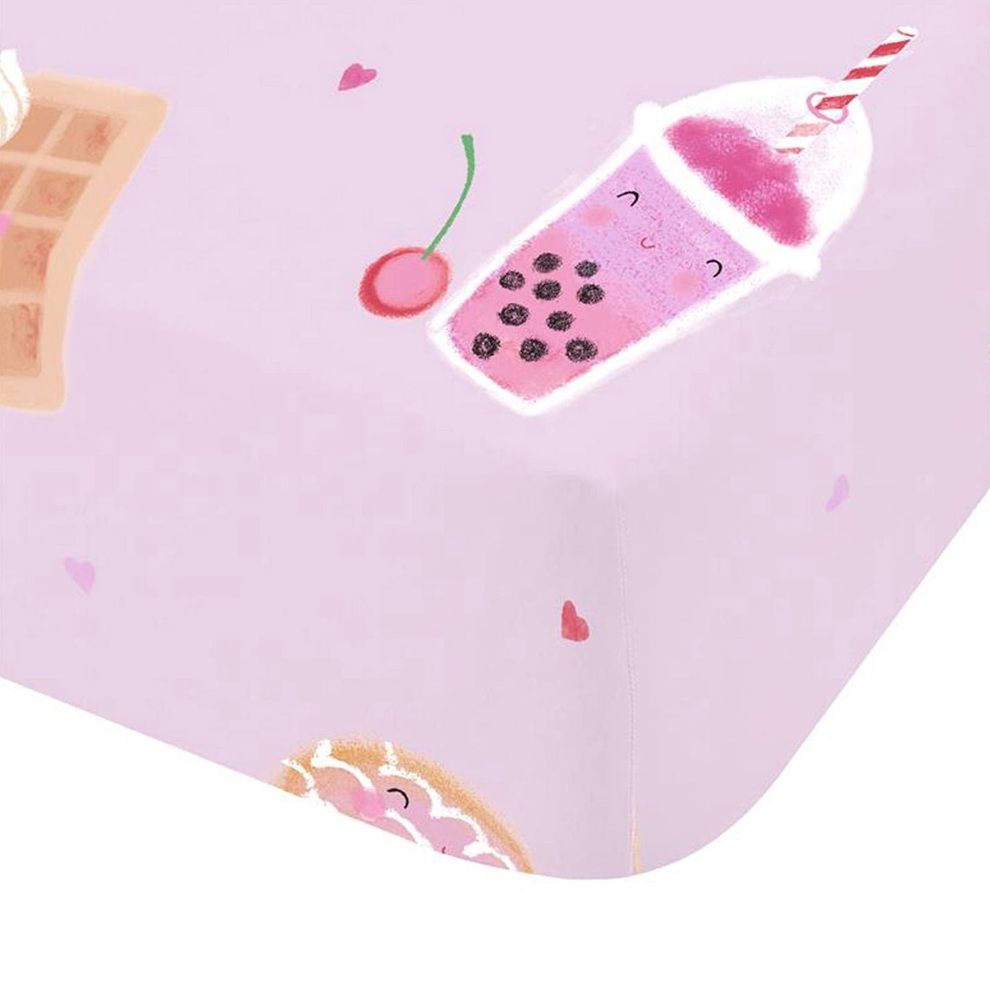 Catherine Lansfield Sweet Treats Pink Fitted Sheet
