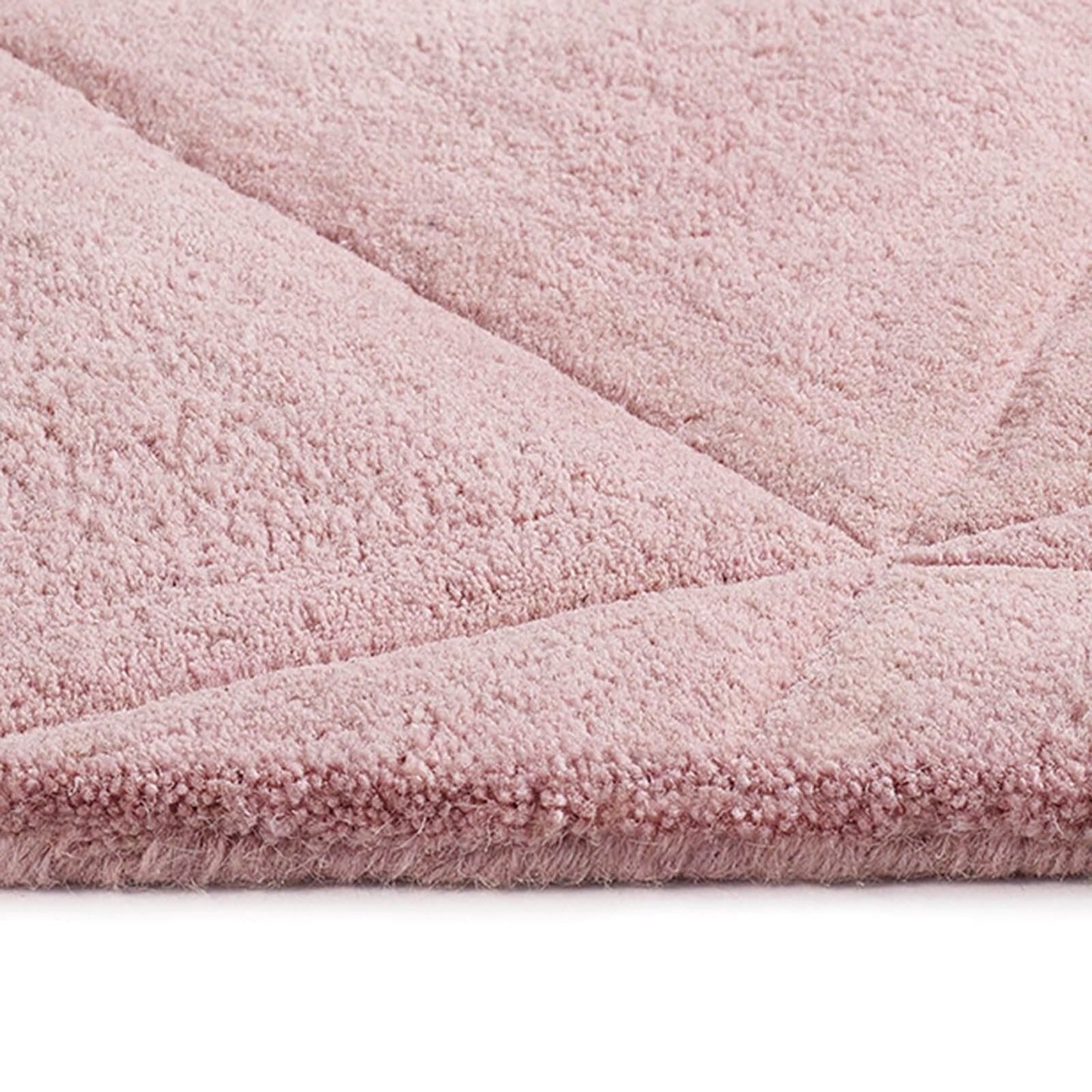 3D Triangles Pink Modern Rugs