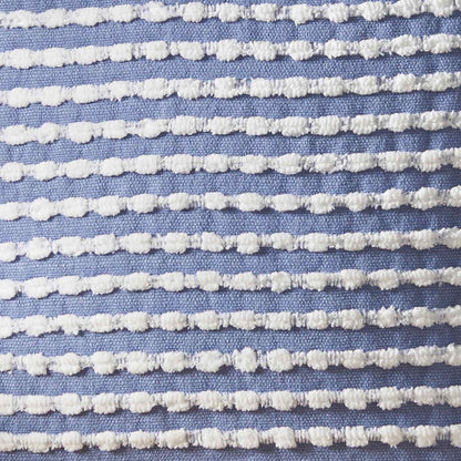 Stab Stitch Blue Cushion