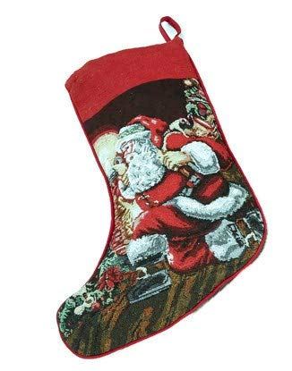 Tapestry Christmas Santa Stocking