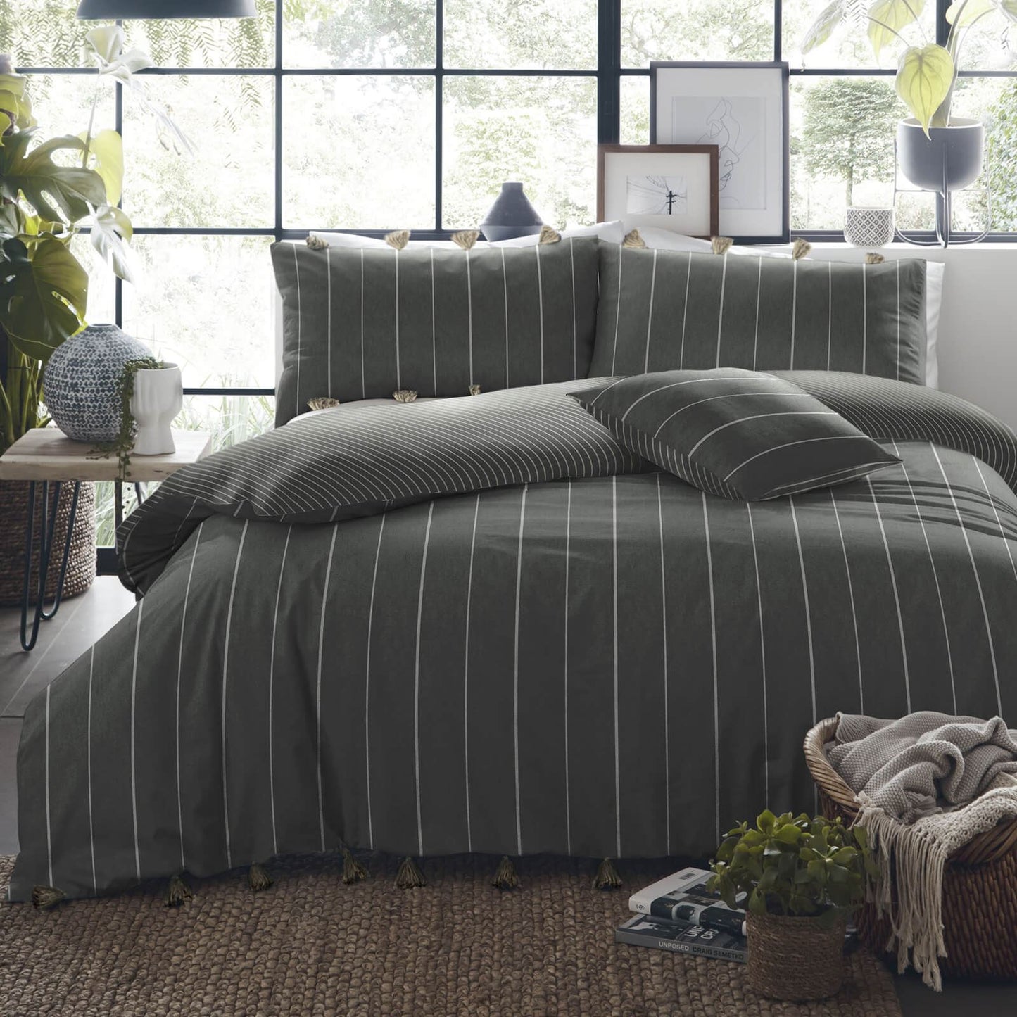 Delta Slate Duvet Set