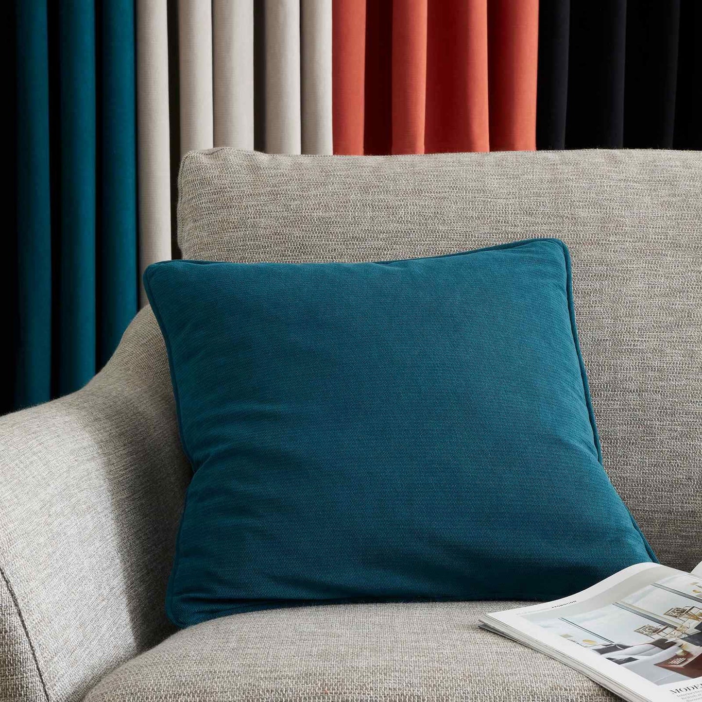 Wilson Velvet Green Filled Cushion