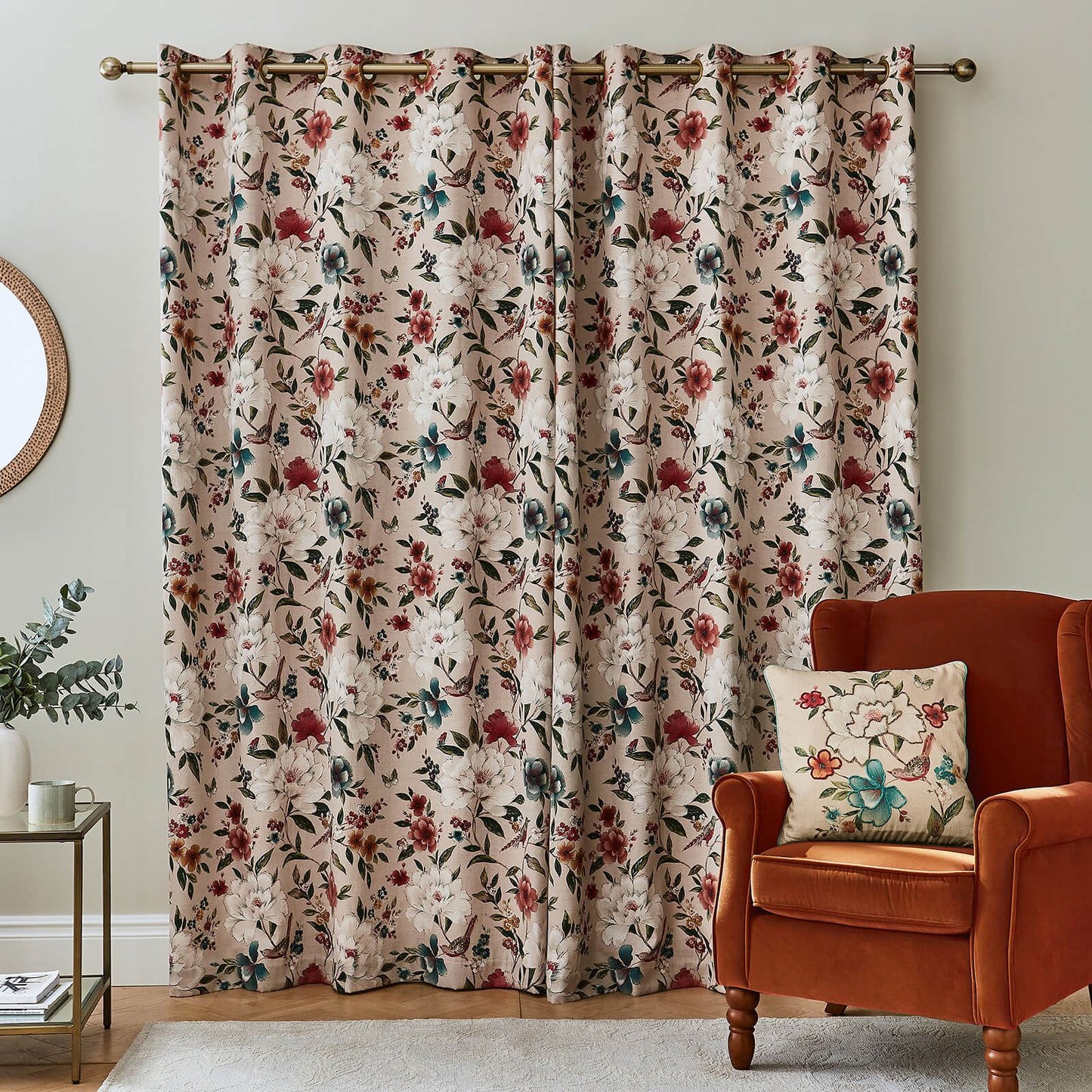 Pippa Natural Curtains Two Panels