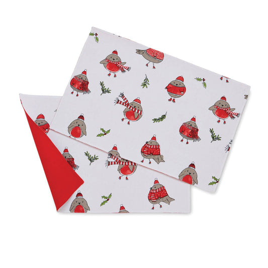 Robins Red Placemat Pair