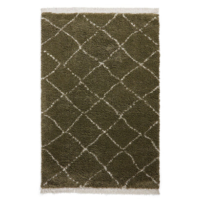 Boho 5413 Green Berber Rug