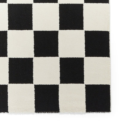 Elio 69924 Black/White Modern Geometric Rug