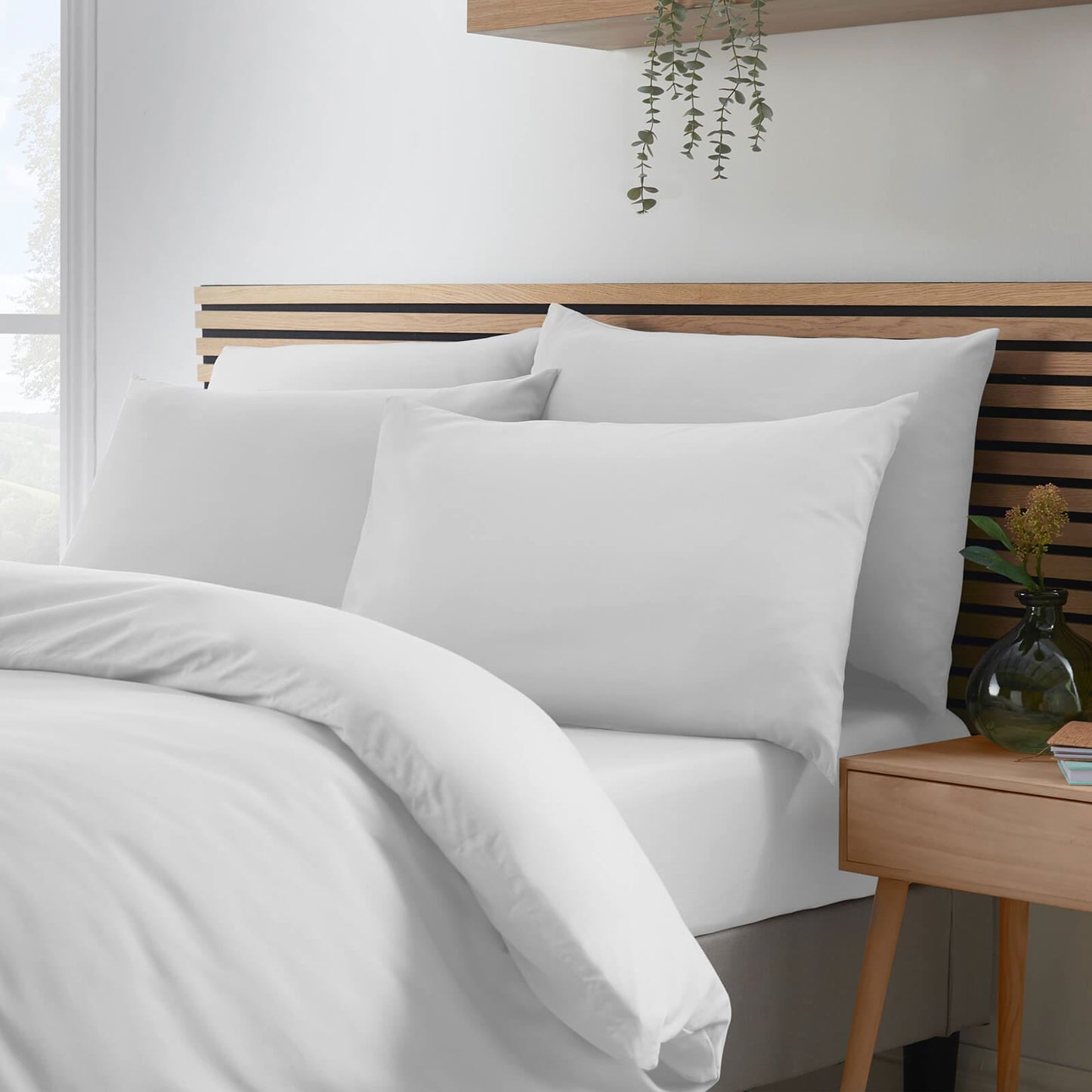 So Soft Easy Iron White Duvet Cover Set