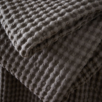 Pineapple Elephant Jaipur Chunky Waffle Grey Blanket Throw - 150x200cm