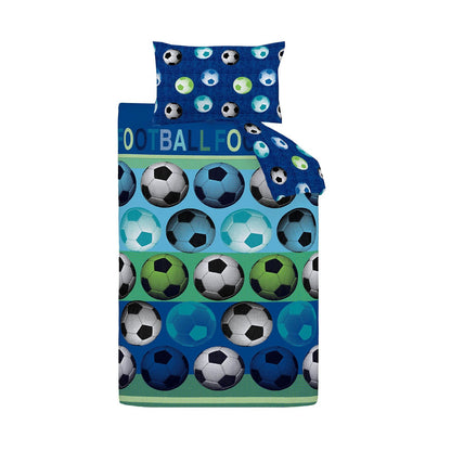 Football Blue Kids Duvet Set