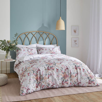 Dried Flowers Grey Duvet Set