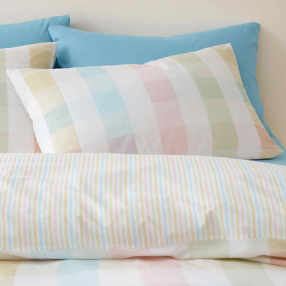 Spring Check Pastel Duvet Cover Set