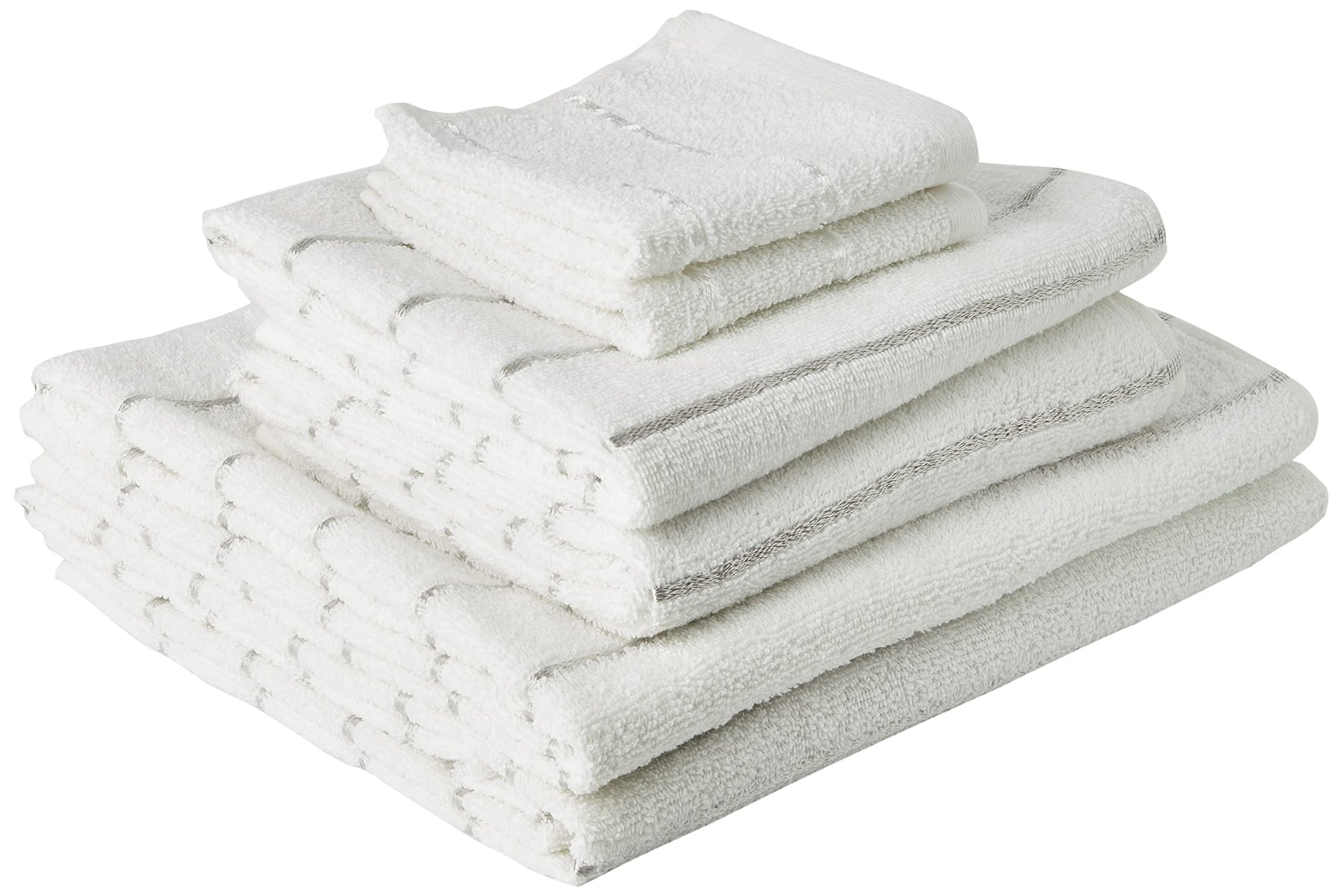 Sandringham White/Silver Towel Bale