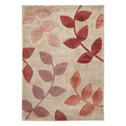 Newport Terracotta Leafs Rug