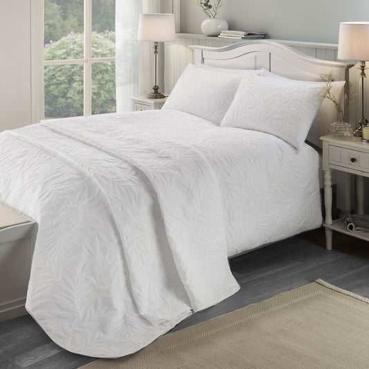 Luana White Duvet Set