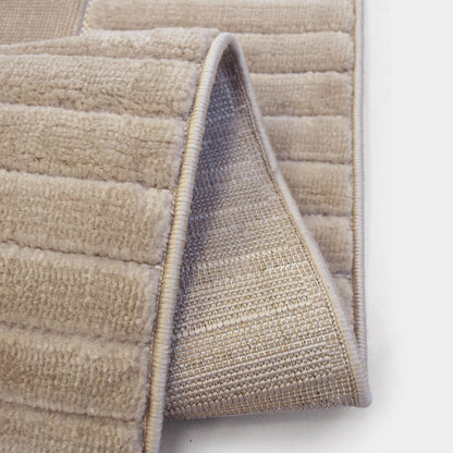 Malmo Border Natural Contemporary Rug
