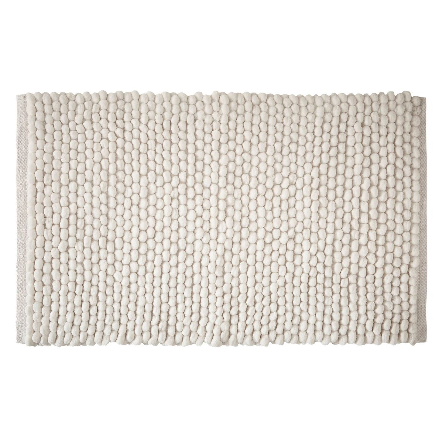 Aspen Bobble White Bath Mat - 50x80 cm