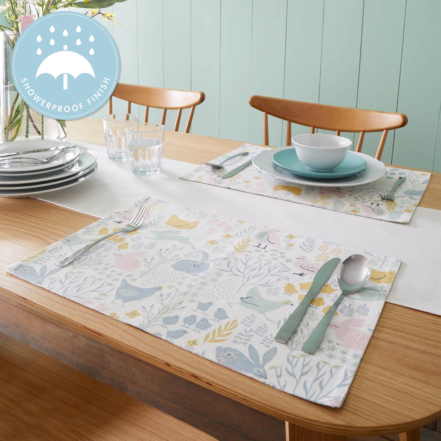 Cottage Friends Natural Table Cloth