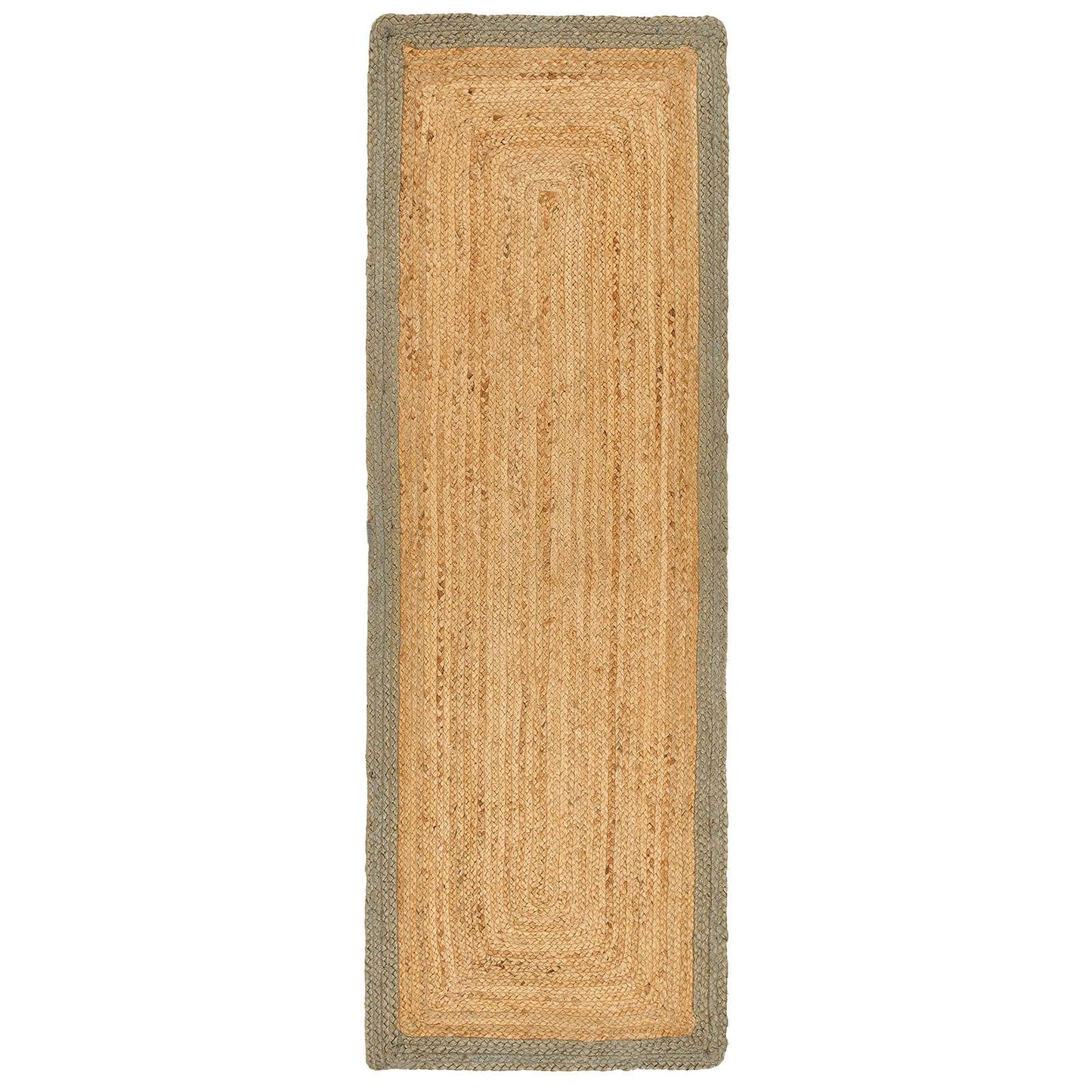 Jute Border Sage Green Modern Rugs