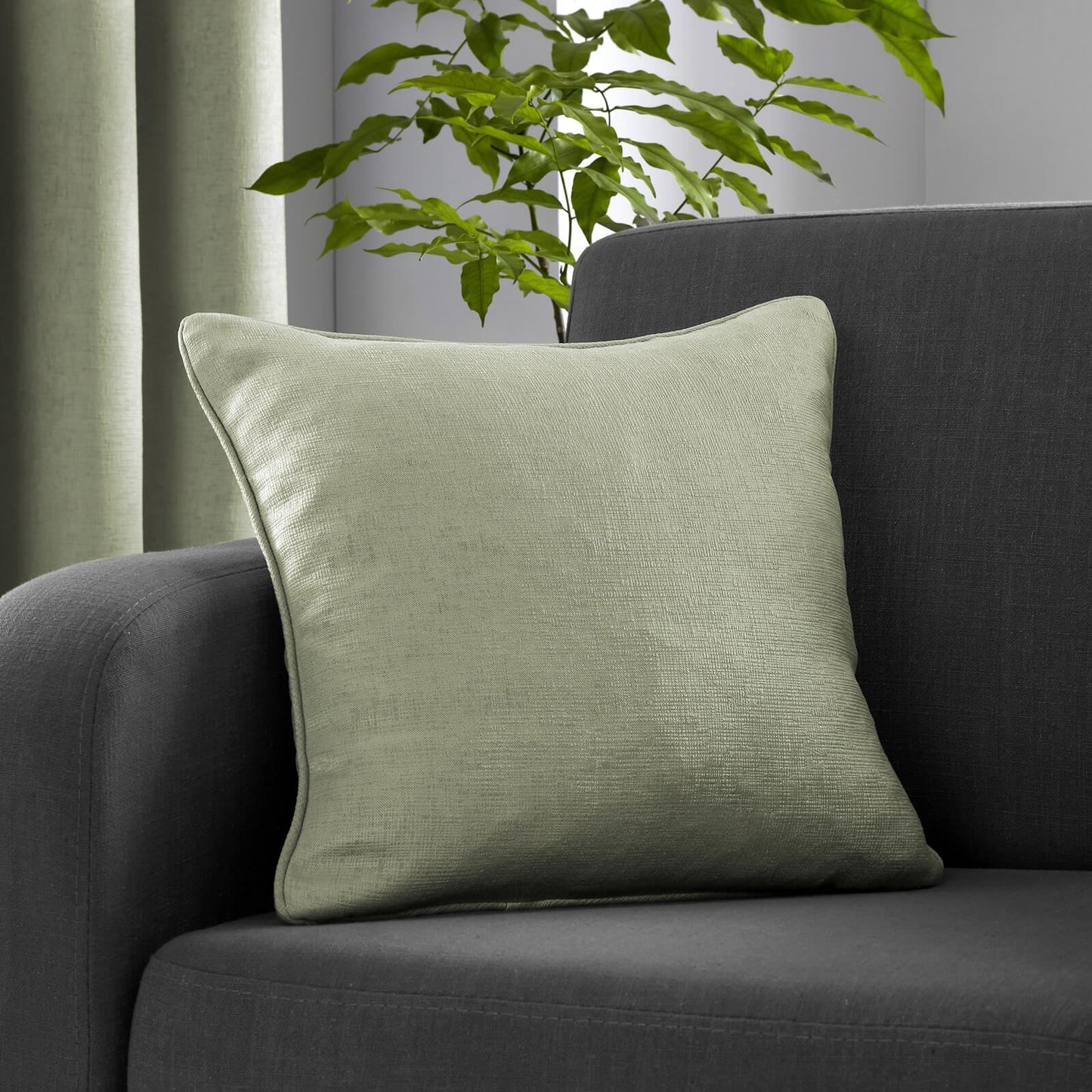 Strata Green Filled Cushion