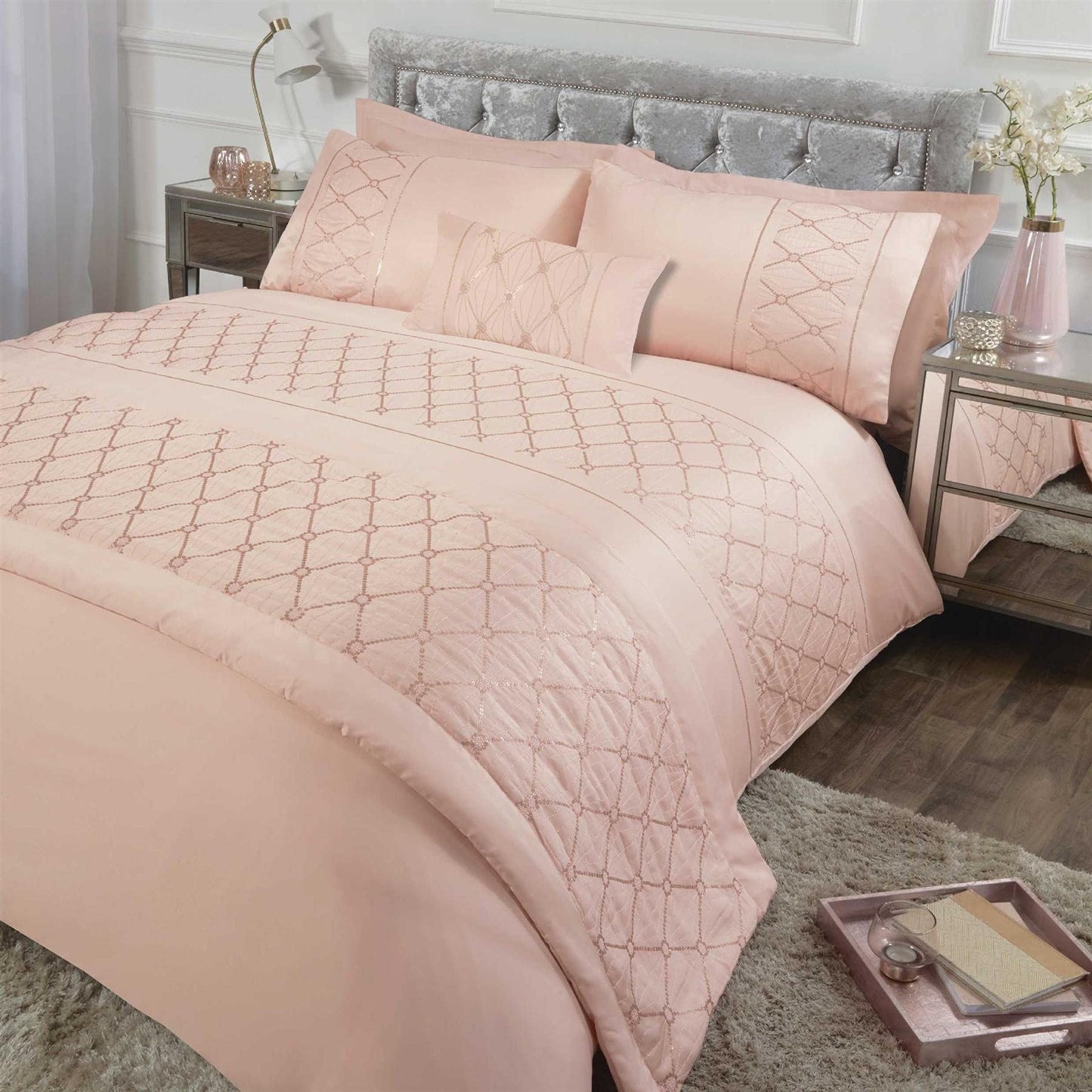 Monaco Blush Duvet Set