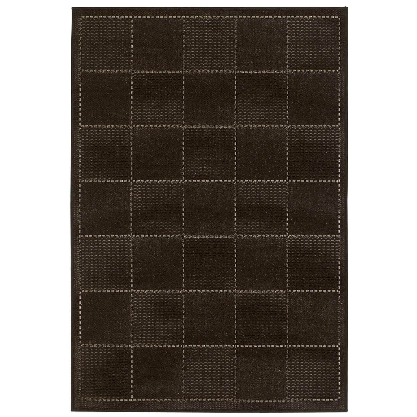 Oriental Weavers Checked Flatweave Black Rug