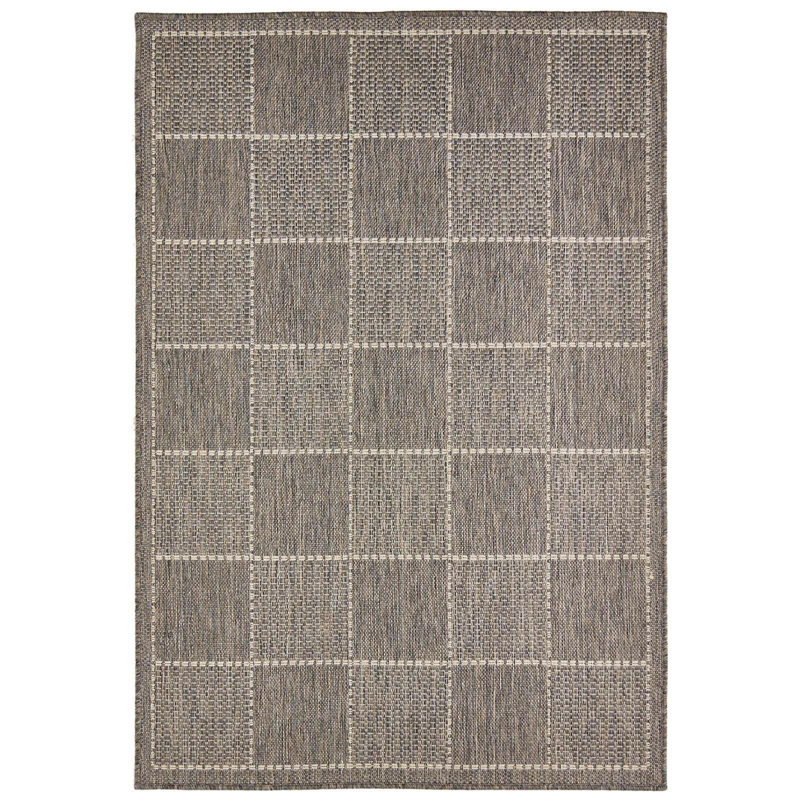 Oriental Weavers Checked Flatweave Grey Rug