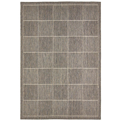 Oriental Weavers Checked Flatweave Grey Rug