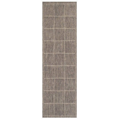 Oriental Weavers Checked Flatweave Grey Rug