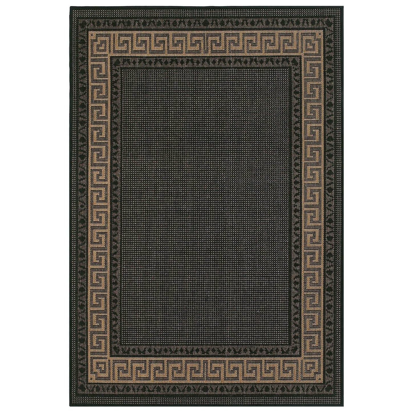 Oriental Weavers Greek Key Flatweave Black Rug