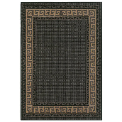 Oriental Weavers Greek Key Flatweave Black Rug