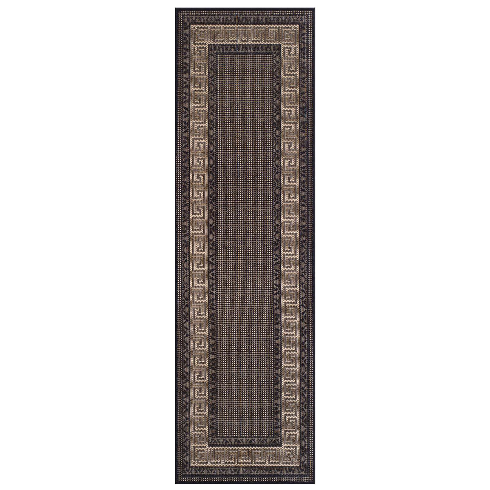 Oriental Weavers Greek Key Flatweave Black Rug